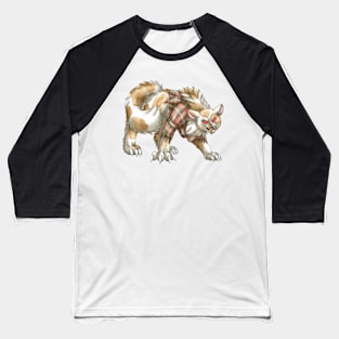 WereCat: Cream Bicolor Tabby Baseball T-Shirt